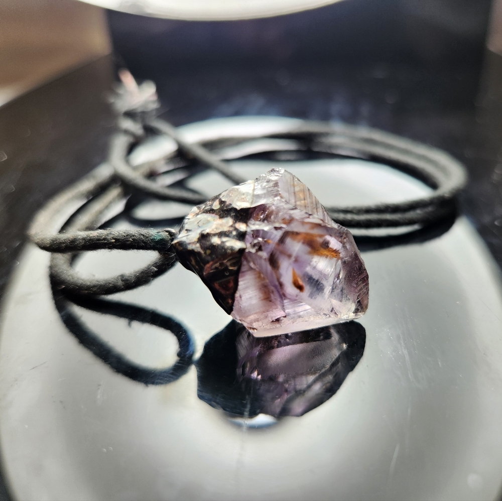 Amethyst Crystal Pendant Necklace